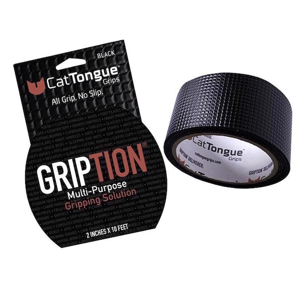 Cattongue Grips CatTongue Grips Gription Black Anti-Slip Tape 2 in. W X 10 ft. L 1 pk - UC18-00162