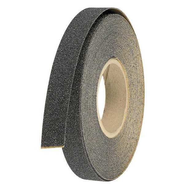 Wooster Products Anti-Slip Tape Polyurethane 46 Grit Size, Black, 3/4" W x 60 ft. L, 42 mil Thick - GRAN13650