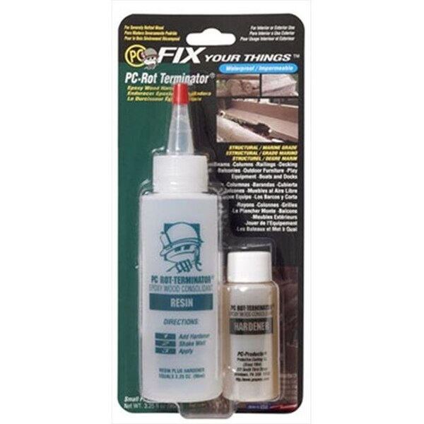 Pc Products Protective Coating 350614 3.25 Oz Rot Terminator Epoxy Wood Hardener - 350614
