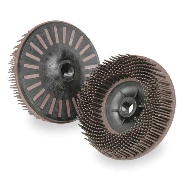 Scotch-Brite Bristle Disc, 4.5 In Dia, 3/4 In Trim, 36G - 61500189164