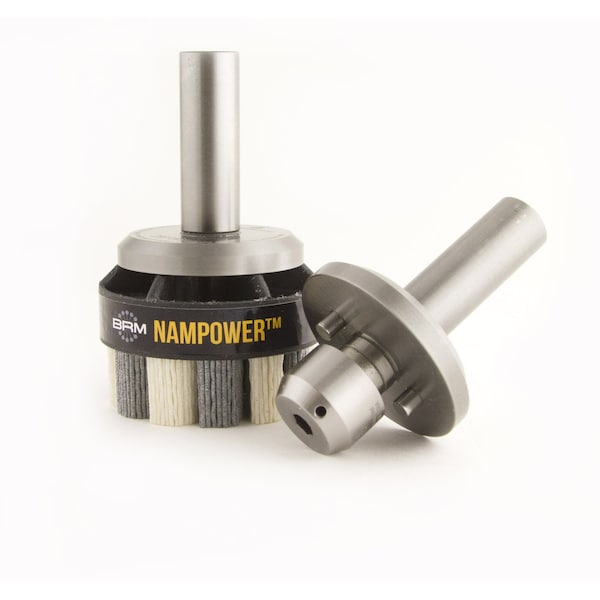Nampower Brush ADH16P-NAMPOWER Abrasive Disc Brush Holder-Standard Collet Flow Thru, 16MM Plain - ADH16P