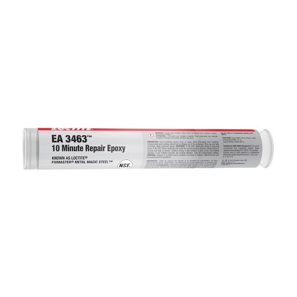 Henkel Specialty Purpose Epoxy Stick Putty Filler, Plumping Repair, Metallic Black, Stick - EA 3463 4OZ/114GM IDH 209681