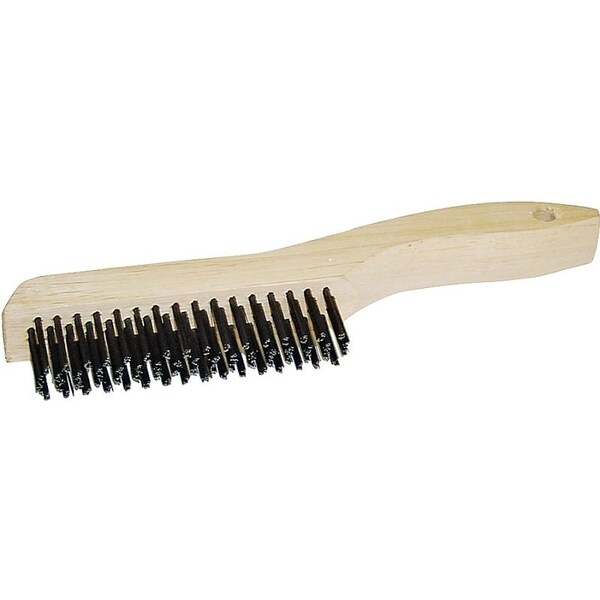 Prosource Wire Brush, Zinc Bristle, 3/4 in W Brush, 10-1/4 in OAL - TGE-SWB416