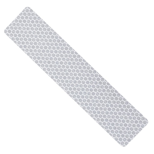 Hillman Reflective Safety Tape Vinyl White, 2 in W x 7.5 in L - 847336