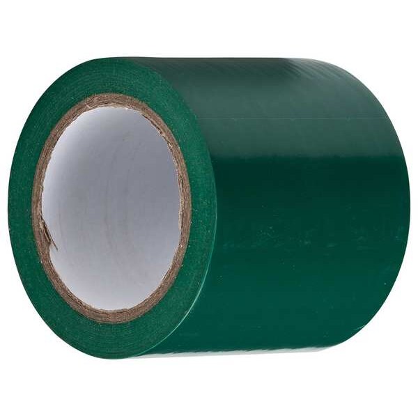 Brady Aisle Marking Tape Vinyl, Adhesive: Pressure Sensitive Rubber Green, 4" W x 108 ft. L, 0.0055" Thick - 102834