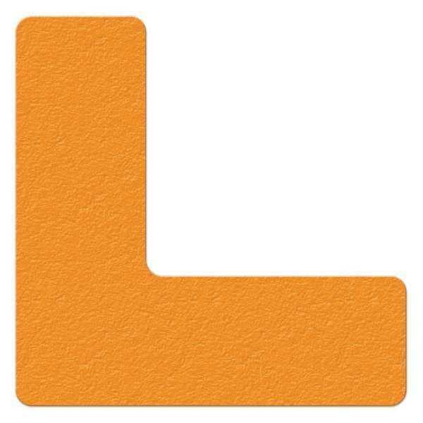 Tuffmark Workplace Floor Organization Marker Vinyl Film Orange, 6" W x 6" L - LM110N