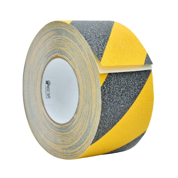 Wod Tape 60 Grit Silicon Carbide. 3 inch Grit Size, Black/Yellow, 3 inch (72mm) W x 32 Mil Thick - WOD ASTBY32-03000-4-20-BY
