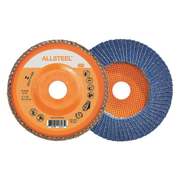 Walter Surface Technologies Allsteel Wire Brush Knot Twist Saucer 4" - Steel - 13W441
