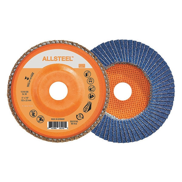 Walter Surface Technologies Allsteel Wire Brush Knot Twist Wheel 4-1/2" - Steel - 13W451