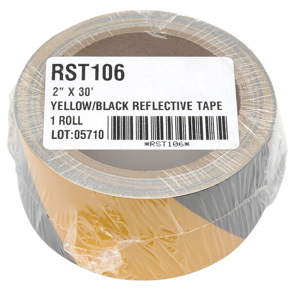 Incom Vinyl Yellow/Black, 3 in W x 30 in L - RST136