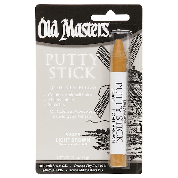 Old Masters 14 gm Light Brown Perfect Match Putty Stick - 32403