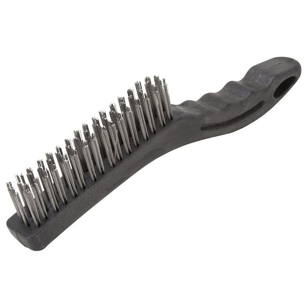 Prosource Wire Brush, Metallic Bristle, 3/4 in W Brush, 9-3/4 in OAL - SJ3134