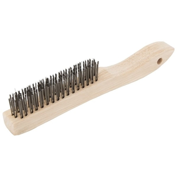 Prosource Wire Brush, Metallic Bristle, 3/4 in W Brush, 10-7/8 in OAL - WB00416S
