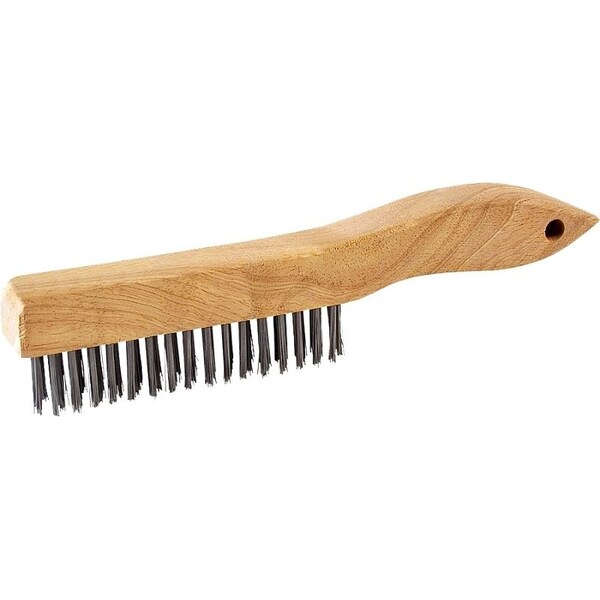Prosource Wire Brush, Metallic Bristle, 3/4 in W Brush, 10-7/8 in OAL - WB00416S