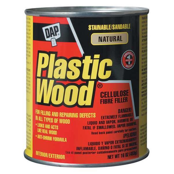 Dap Solvent Wood Filler, Can, natural, Plastic Wood - 21506
