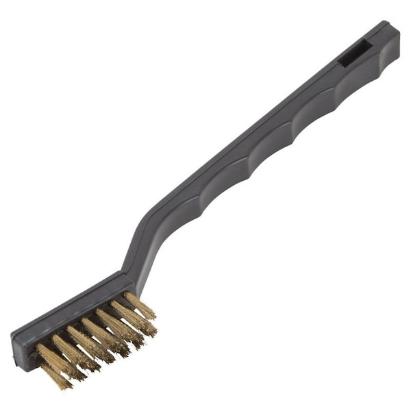 Prosource Wire Brush, Brass Bristle, 1/2 in W Brush, 7 in OAL - PB-57130-B3L