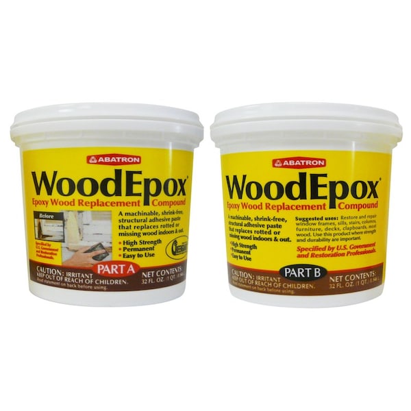 Abatron Abatron WoodEpox Beige Epoxy Wood Filler Kit 2 qt - WE2QKR