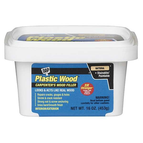 Dap Wood Filler, Pail, Natural, Plastic Wood - 00529