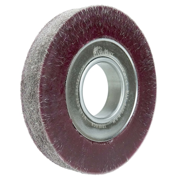 Weiler 6" Encapsulated Wide Face Crimped Wire Wheel .0118" Steel 2" Arbr Hl - 35160