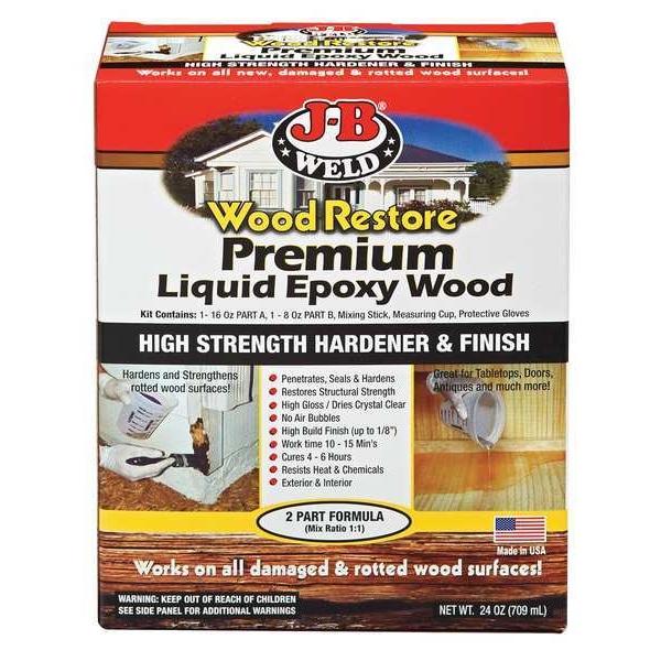 J-B Weld Hardener, Box, Wood Restore, Clear - 41032