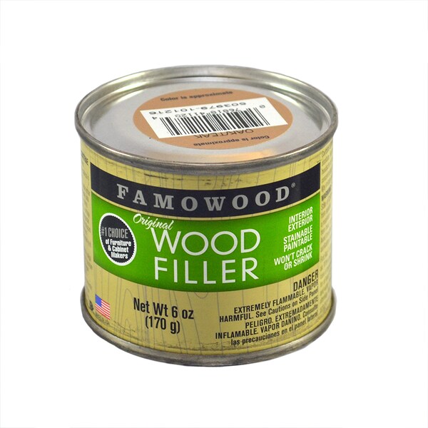 Eclectic Products 6 Oz Oak Teak Famowood Solvent Based Original Wood Filler - 36141128