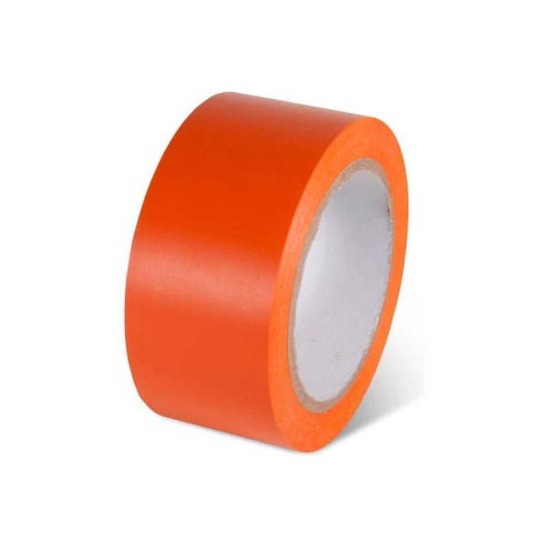 Top Tape And  Label. Global Industrial Safety Tape 2inW x 108L 5 Mil Orange 1 Roll - 670651OR