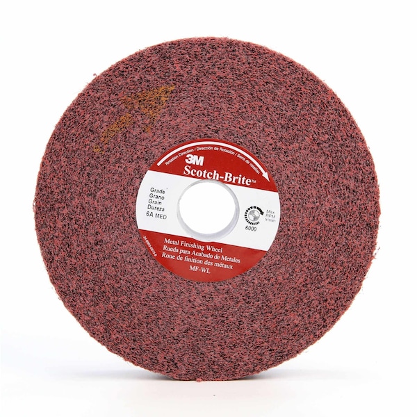 Scotch-Brite Metal Finishing Convolute Wheel, 5A Medium, 14 in x 1 in x 8 in, 1 ea/Case - MF-WL