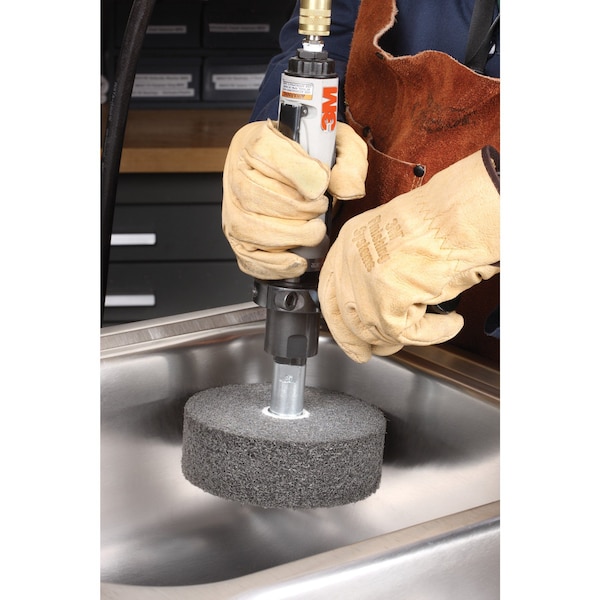 Scotch-Brite Multi-Finishing Convolute Wheel, 4S Medium, 4 in x 2 in x 1 in, 2 ea/Case, 20PK - MU-WL