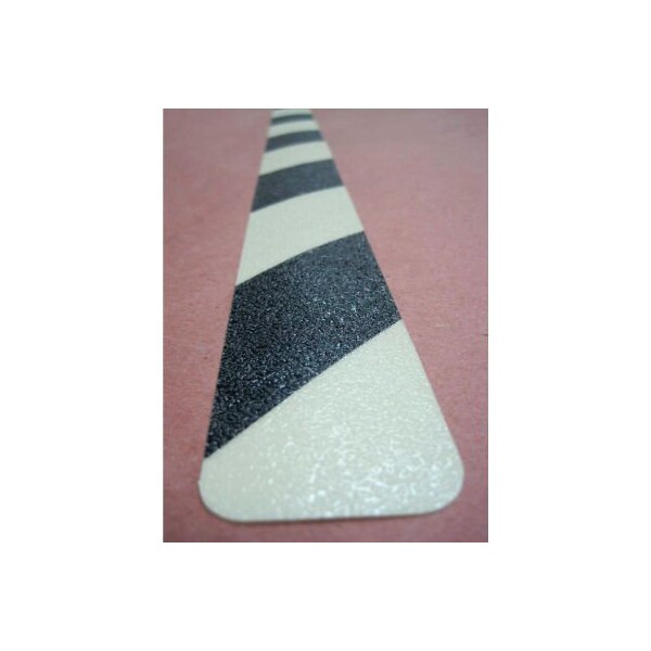 American Permalight 3M Safety Walk Anti-Skid Strips, 2"W x 31"L, Photoluminescent/Black - 83-3415