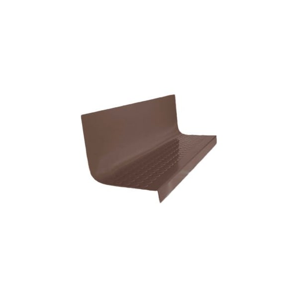 Roppe Rubber Raised Circular Stair Tread Square Nose 20.44in x 42in Light Brown - 42962P147