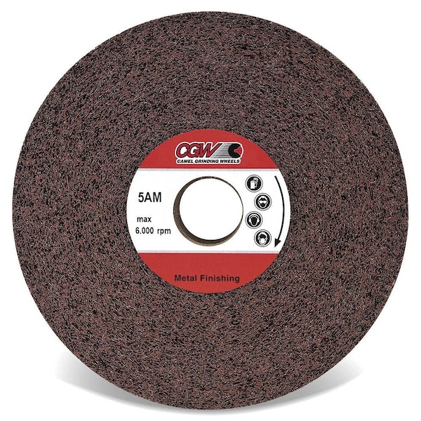 Cgw Abrasives Convolute Wheel, 6 in Dia, 1 in Center Hole, 2 in W Face, Coarse Grade, Silicon Carbide Abrasive - 70156