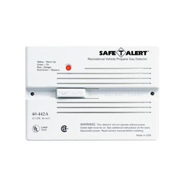 Mti Industry MTI INDUSTRY 40442PWT Propane Leak Flush Mount Detector; White - M6T-40442PWT