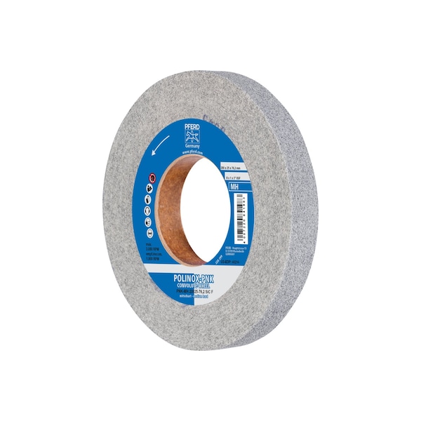 Pferd 8" x 1" Convolute Wheel - 3" A.H. - SiC Fine (MH) 8SF - 48214