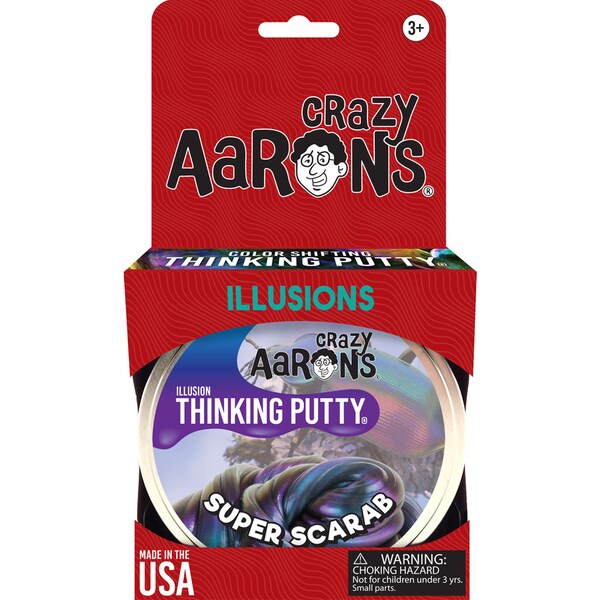 Crazy Aarons Putty World Crazy Aaron's Illusion Thinking Putty Super Scarab Putty Multicolored - SC020