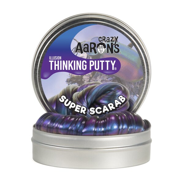 Crazy Aarons Putty World Crazy Aaron's Illusion Thinking Putty Super Scarab Putty Multicolored - SC020