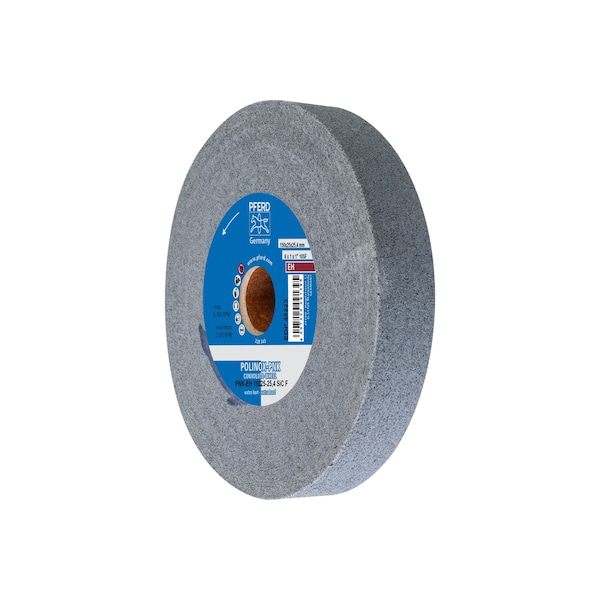 Pferd 6" x 1" Convolute Wheel - 1" A.H., SIC Fine (EH) 10SF - 48223
