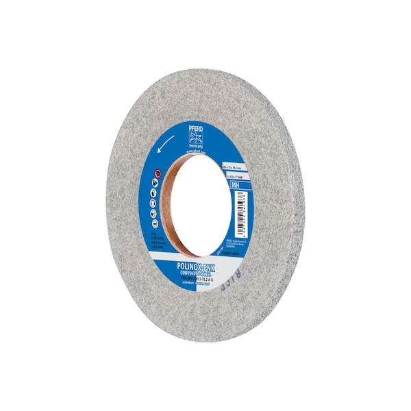 Pferd 8" x 1/2" Convolute Wheel - 3" A.H. - A/O Coarse (MH) 8AM - 48209