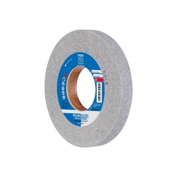 Pferd 8" x 1" Convolute Wheel - 3" A.H. - SiC Fine (H) 9SF - 48215