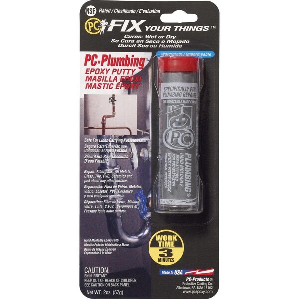 Pc-Plumbing 2 Oz. Gray Epoxy Putty - PC-PLUMBING
