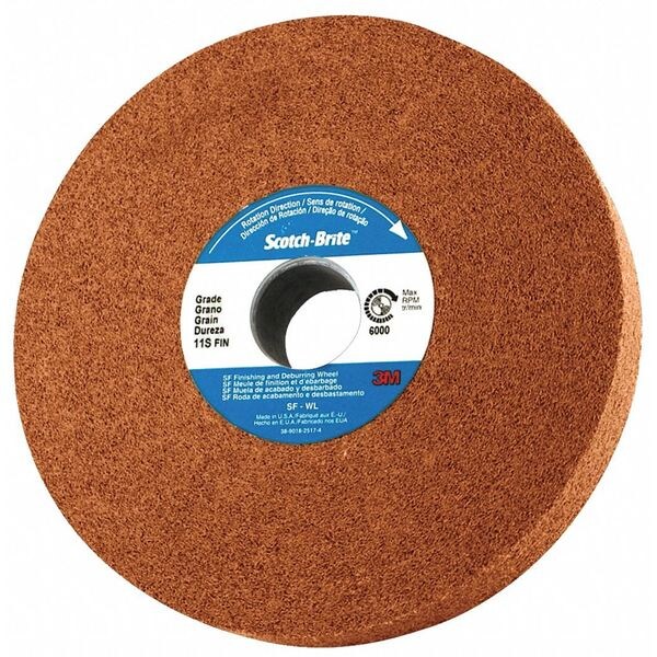 Scotch-Brite Cut and Polish Wheel, 10"x1"x5", PK2 - 7010309611