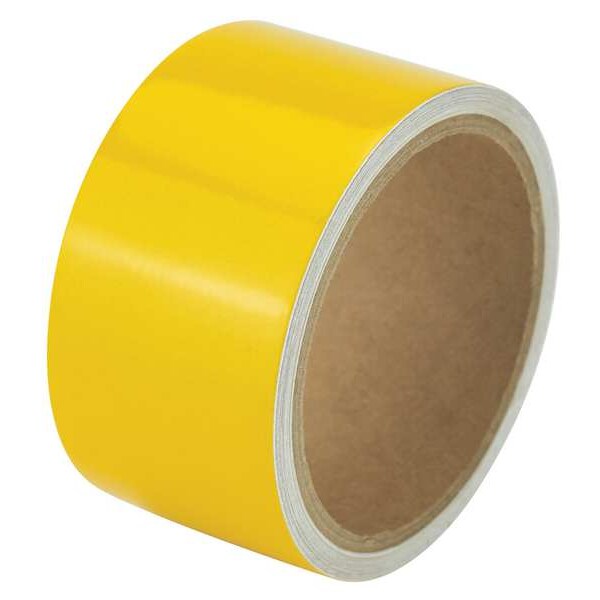 Zoro Select Floor Marking Tape vinyl 2 in W x 5.5 mil Thick - ZRF2X5YL