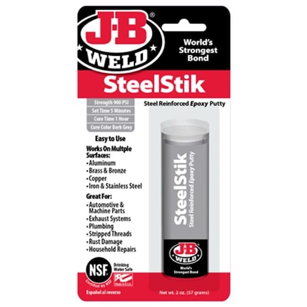 J-B Weld JB Weld 8267-S 2 oz. Reinforced Epoxy Putty Adhesive And Sealant Stick - 228012