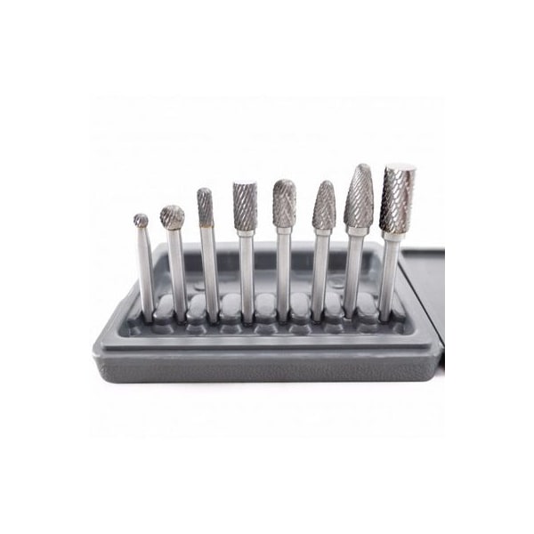 Astro Pneumatic BURR SET 1/4" 8 PC DBL CUT CARBID RTRY - AO2181