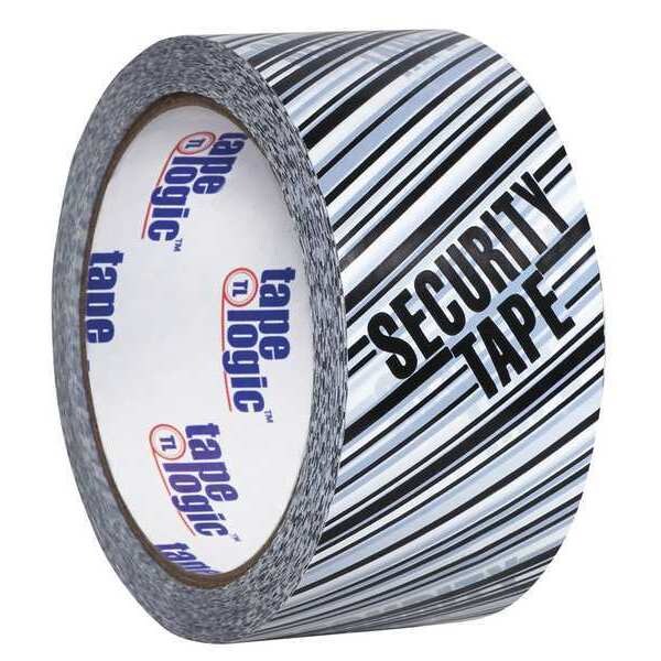 Tape Logic Security Tape Black/White, 2" W x 110 yd. L, 2.5 mil Thick - T902ST03