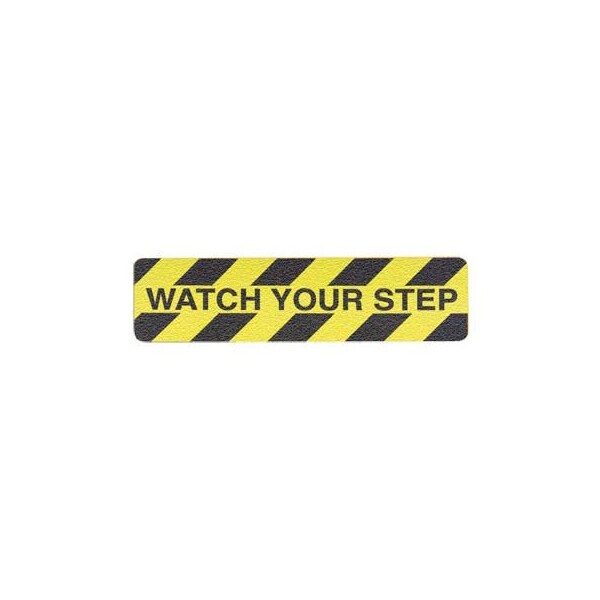 National Marker Co Grit Anti-Slip Tape - Watch Your Step - 6inW - AGT39WAT