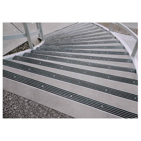 Supergrit 3" Stair Nosing 5'0" Black-Drilled - 131-BLA5