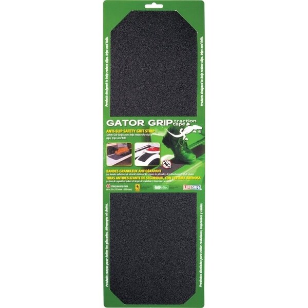 Incom Safety Grit Tape, 21 in L, 6 in W, PVC Backing, Black - RE629BL