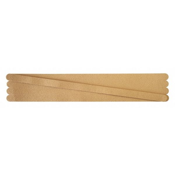 Jessup Flex Track Fine Grade Anti Slip Strip Vinyl, Adhesive: Acrylic Sandstone, 3/4" W x 17-1/2" L, 0.027" Thick - 4100-.75X17.5-8S