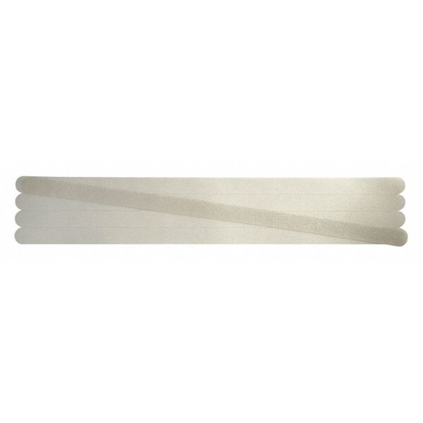 Jessup Flex Track Fine Grade Anti Slip Strip Vinyl, Adhesive: Acrylic Clear, 3/4" W x 17-1/2" L, 0.027" Thick - 4100-.75X17.5CL