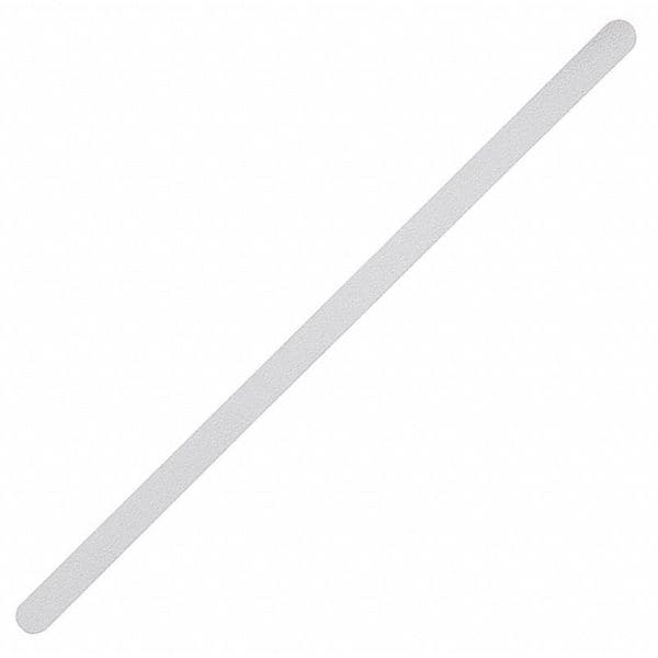 Jessup Flex Track Fine Grade Anti Slip Strip Vinyl, Adhesive: Acrylic White, 3/4" W x 17-1/2" L, 0.027" Thick - 4100-.75X17.5